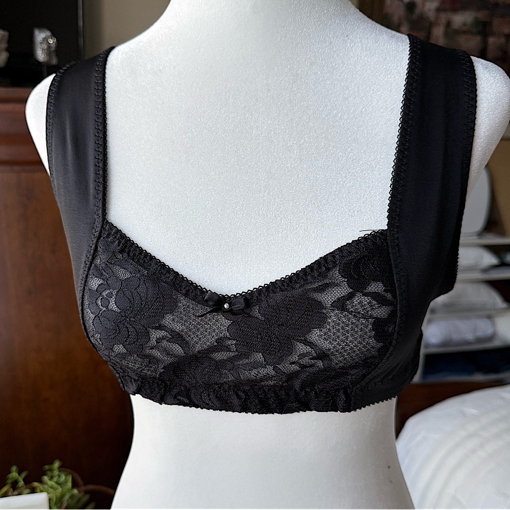 Black Lace Sheer Block Bralette🖤